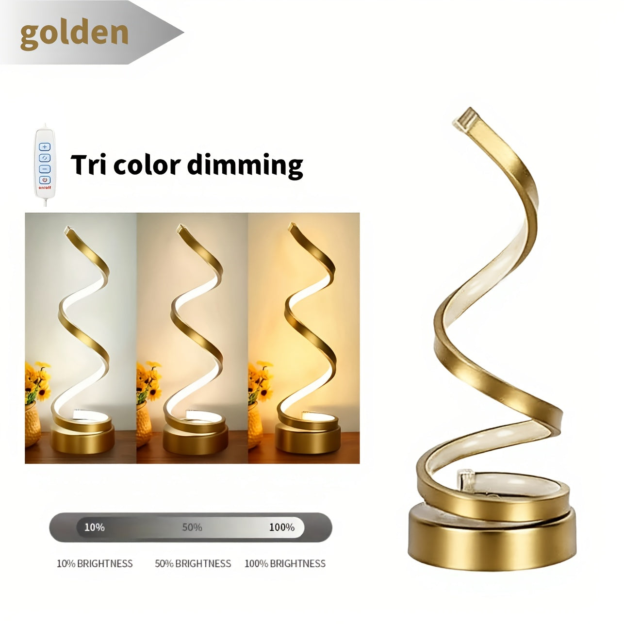 2db LED Spirál Lámpa