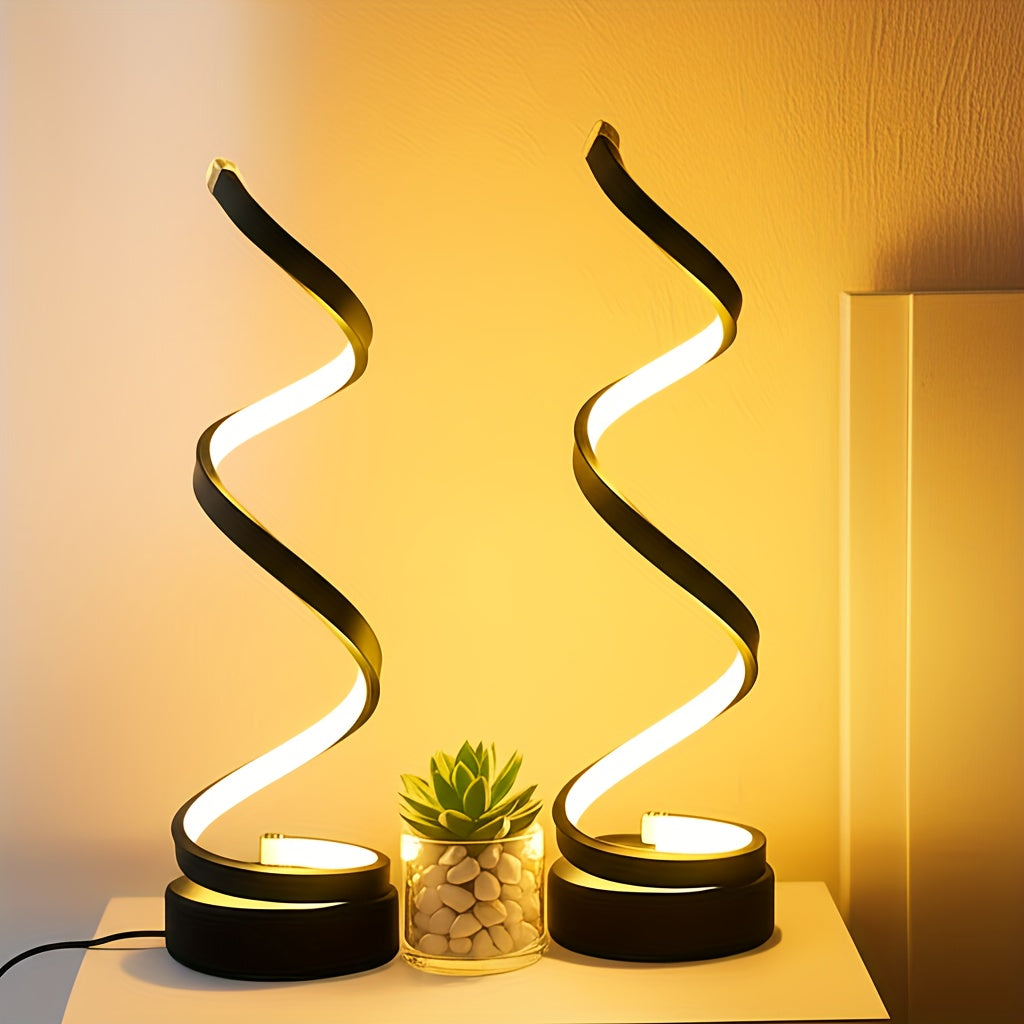 2db LED Spirál Lámpa