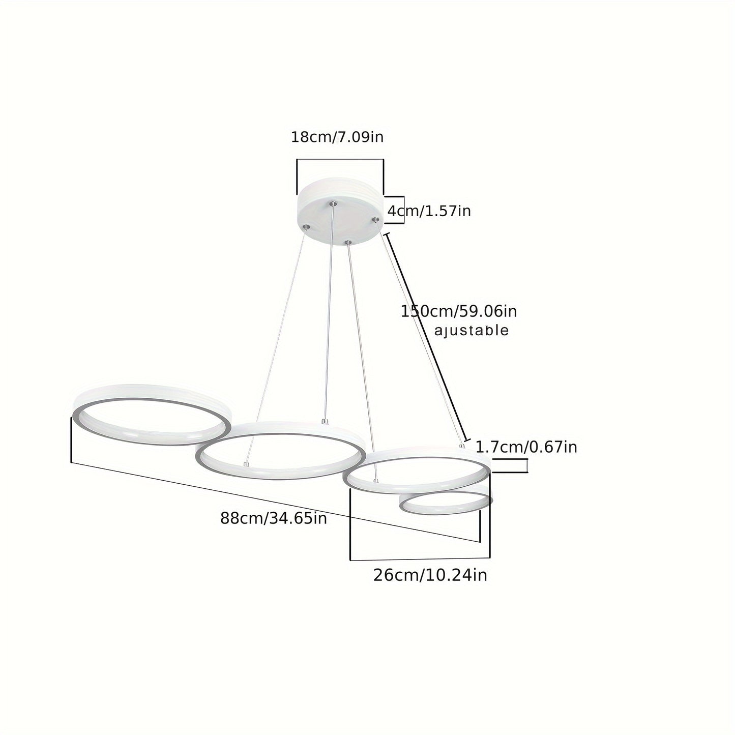 Homefire Modern Mennyezeti LED-lámpa