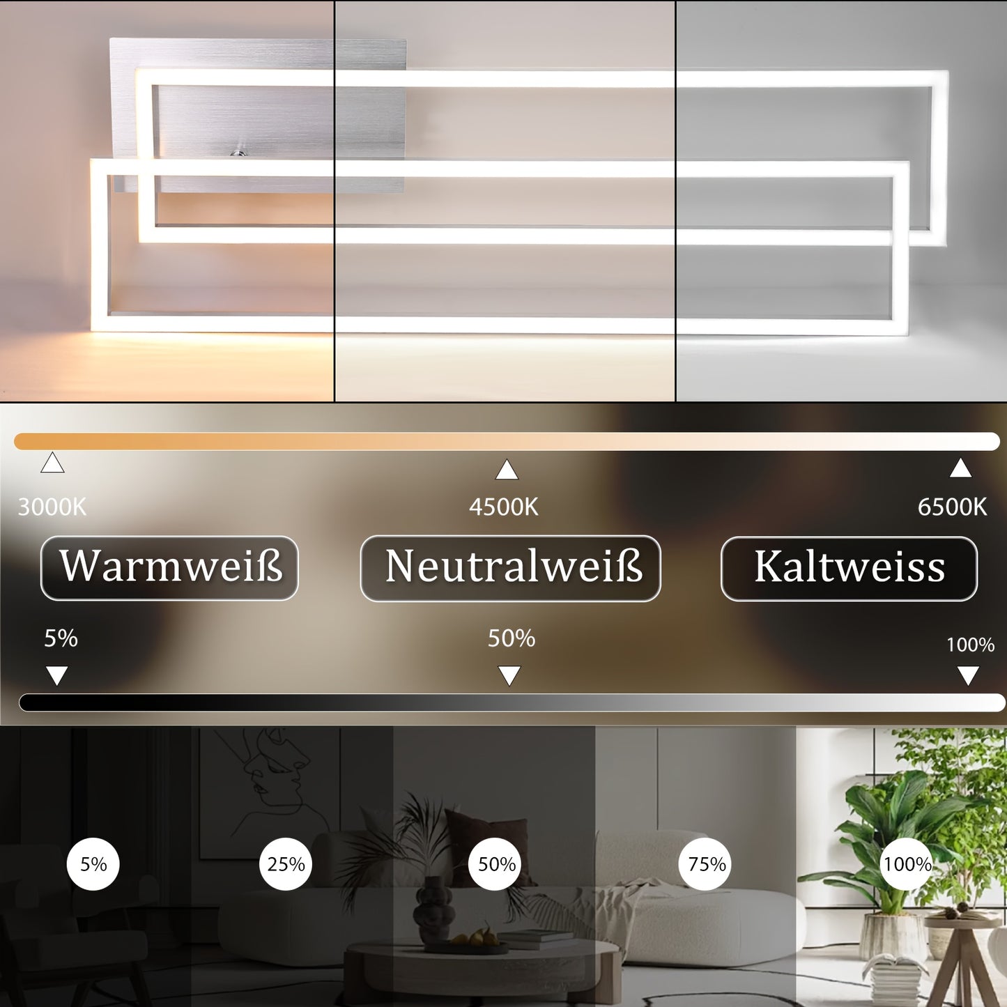 LED Nappali Mennyezeti Lámpa