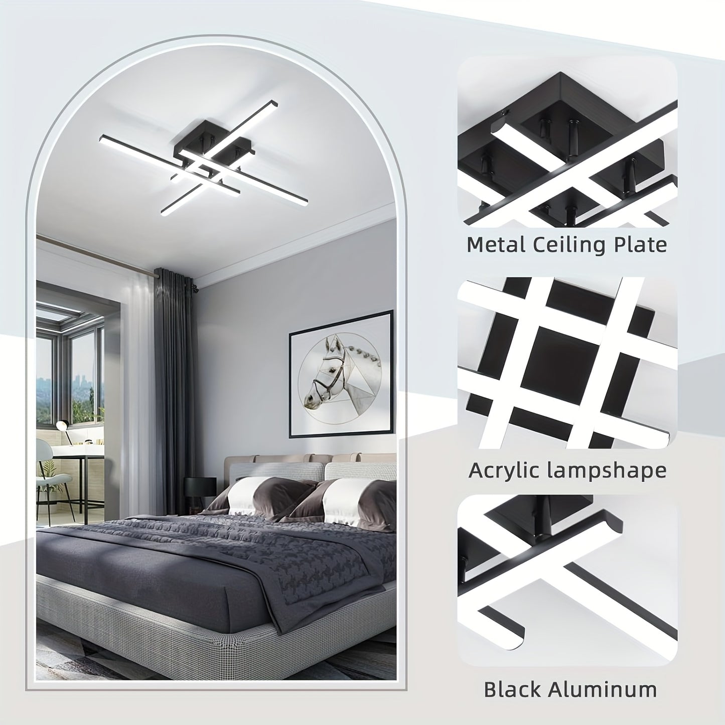 Modern LED mennyezeti lámpatest