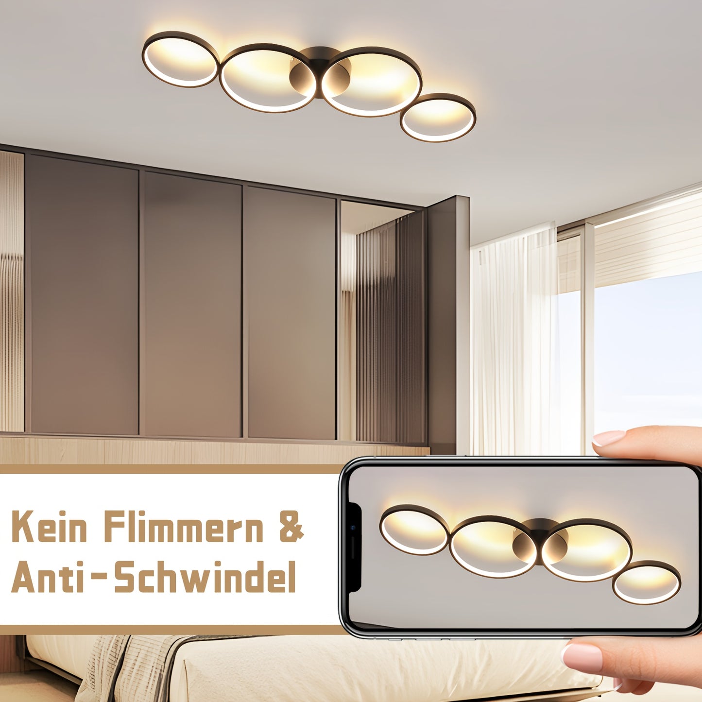 Homefire Modern Mennyezeti LED-lámpa